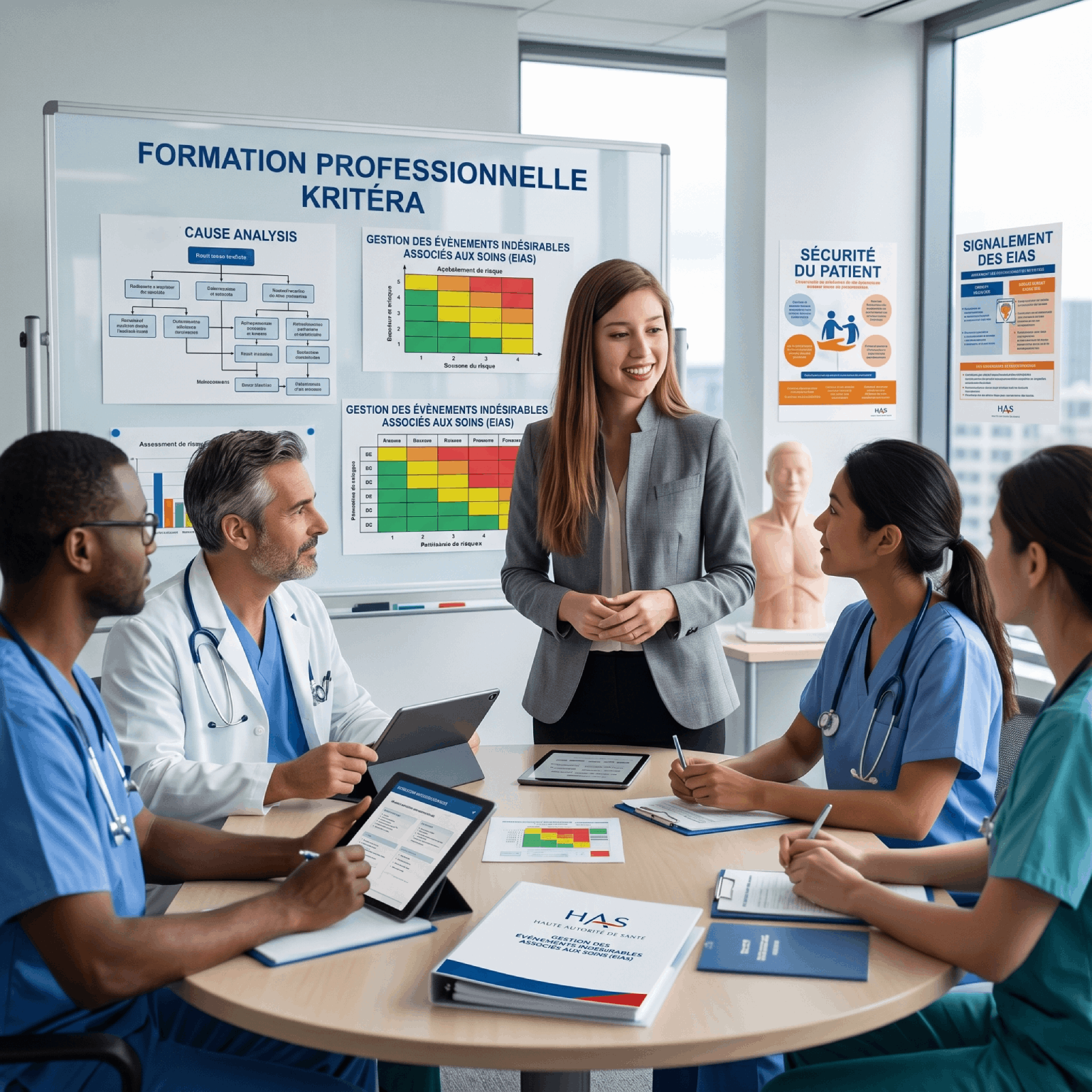Professionnels d’un ESSMS participant à une session de formation